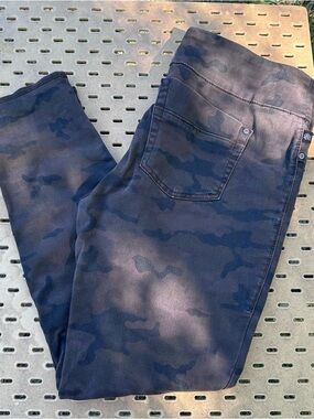 Rock & Republic Denim Rx Fever Pull On Brown Camo Stretch Jeggings Y2K Size 18